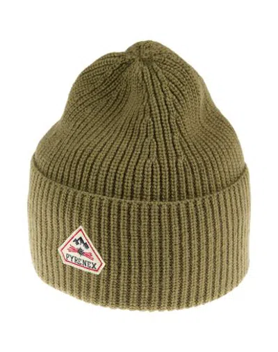 Pyrenex Man Hat Military Green Size Onesize Viscose, Wool, Recycled Polyamide, Cashmere