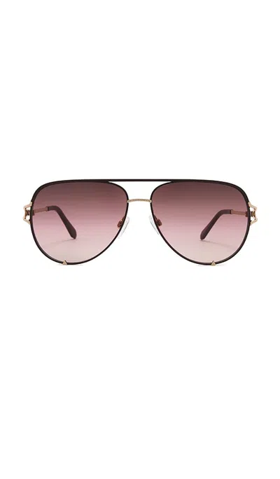 Quay High Key Twist Sunglasses In Brown