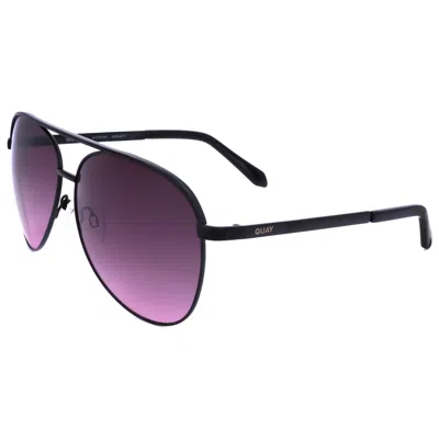 Quay Unisex 60mm Black Sunglasses Vivienne-blkpur-60 In Purple