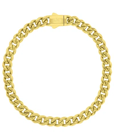 Quiksilver Men's Miami 18k Yellow Gold-plated Cuban Chain Bracelet