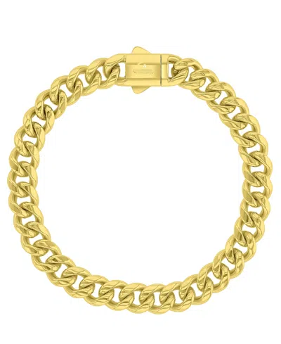 Quiksilver Men's Miami 18k Yellow Gold-plated Cuban Chain Bracelet