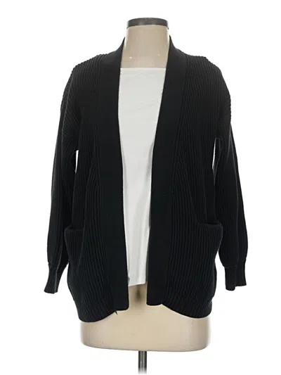 Pre-owned Quince Cardigan Sweater In Black