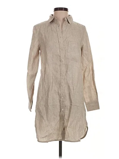 Pre-owned Quince Casual Dress In Tan