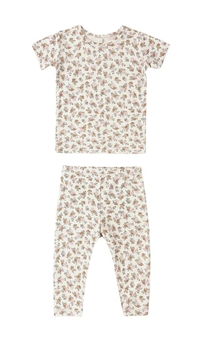 Quincy Mae Bamboo Short Sleeve Pajama Set In Wildflower