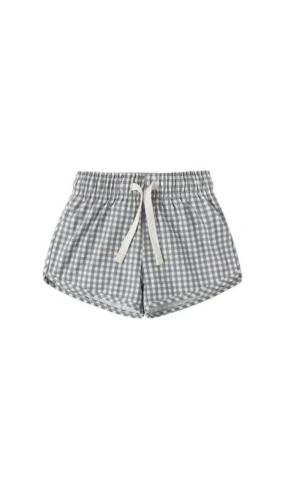 Quincy Mae Boys Swim Short In Ocean Gingham