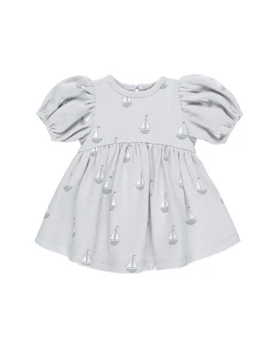 Quincy Mae Darla Dress In Gray