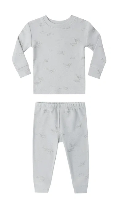 Quincy Mae Jersey Pajama Set In Airplane
