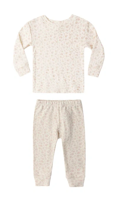Quincy Mae Jersey Pajama Set In Ditsy