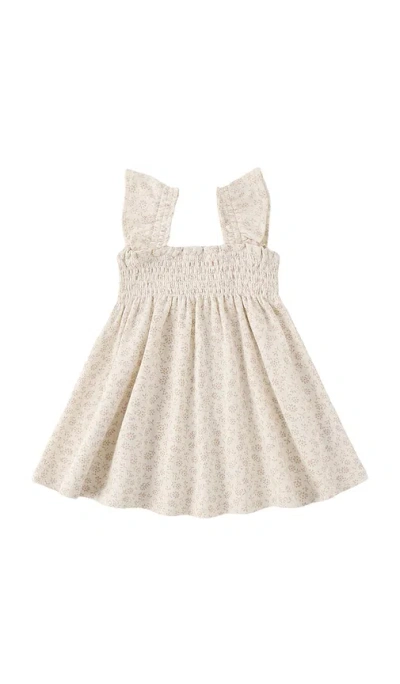 Quincy Mae Smocked Jersey Dress In Ditsy
