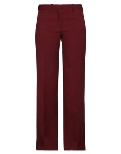 Quira Woman Pants Burgundy Size 6 Wool In Red