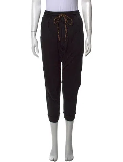 Pre-owned R13 Animal Print Straight Leg Pants In Black