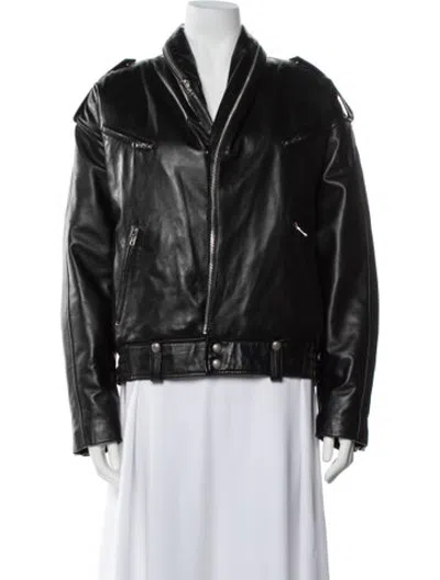 Pre-owned R13 Biker Jacket In Black