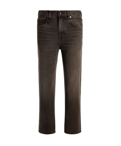 R13 Jeans Boyfriend En Coton Marron In Brown
