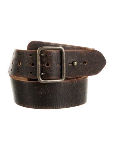Pre-owned R13 Leather Distressed Accents Belt In Brown