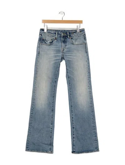 Pre-owned R13 Mid-rise Flared Jeans In Blue