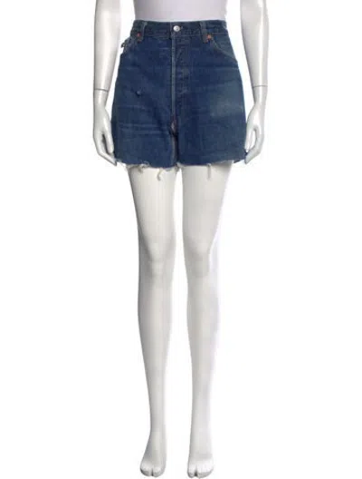 Pre-owned R13 Mini Shorts In Blue