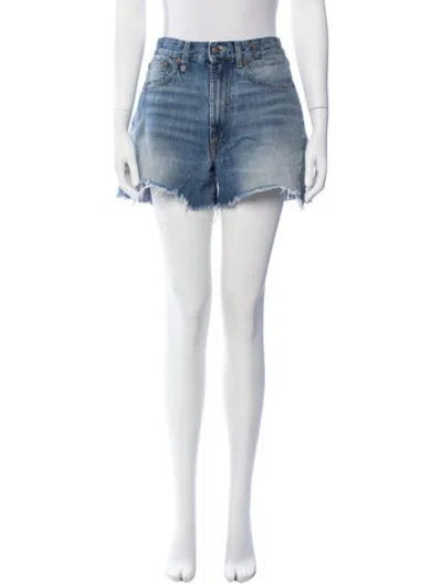 Pre-owned R13 Mini Shorts In Blue