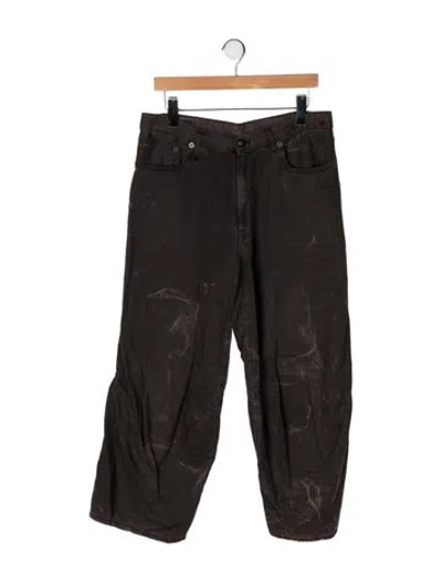 Pre-owned R13 Tie-dye Print Wide Leg Pants In Brown