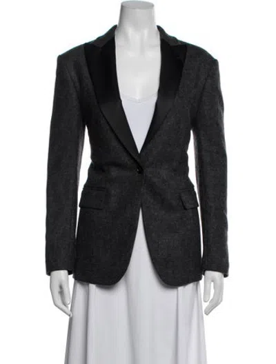 Pre-owned R13 Wool Blazer In Black/grey