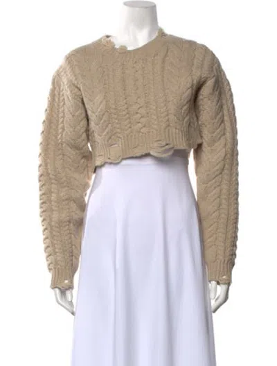 Pre-owned R13 Wool Crew Neck Sweater In Neutrals