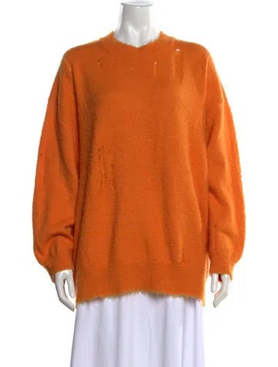 Pre-owned R13 Wool Crew Neck Sweater In Orange