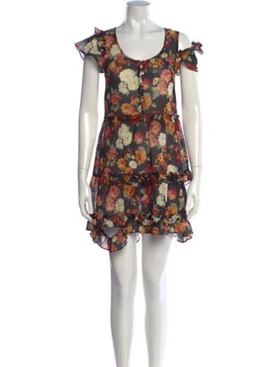 Pre-owned R13 Wool Mini Dress In Black