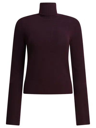 R2w Knitwear In Burgundy
