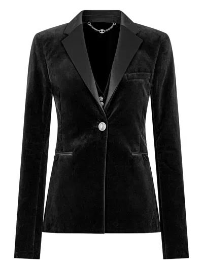 Rabanne Paco  Black Cotton Polyester Elastane Jacket