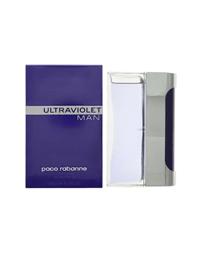 Rabanne Paco  Men's 3.4oz Ultraviolet Edt In Transparent
