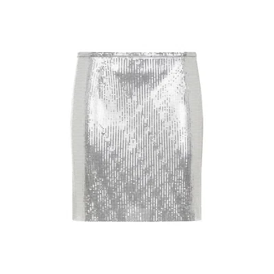 Rabanne Paco  Mini Skirt In Silver