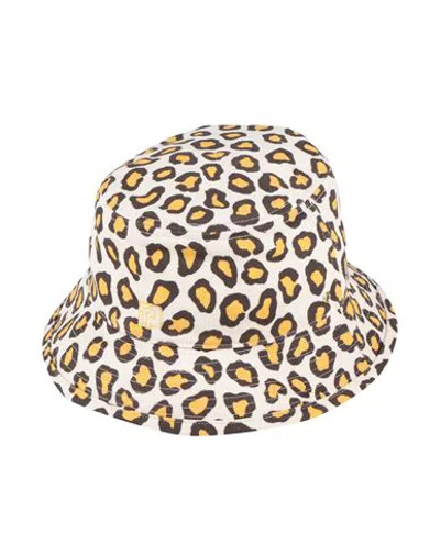 Rabanne Woman Hat Ivory Size Onesize Cotton In White