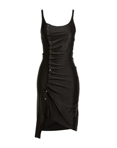 Rabanne Woman Mini Dress Black Size 8 Viscose, Elastane