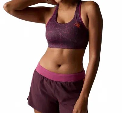 Rabbit Hydration Trail Bra In Mauve Trails In Purple