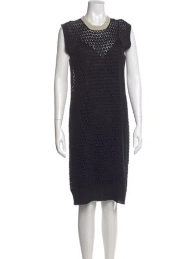 Pre-owned Rachel Comey Colorblock Pattern Knee-length Dress In Black
