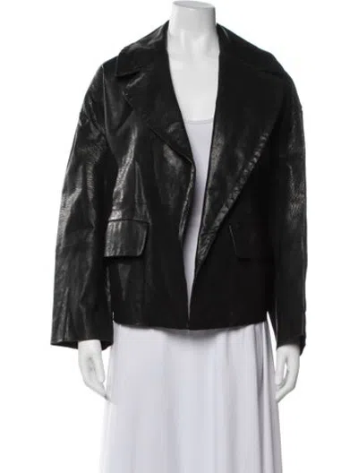 Pre-owned Rachel Comey Goat Leather Jacket In Black