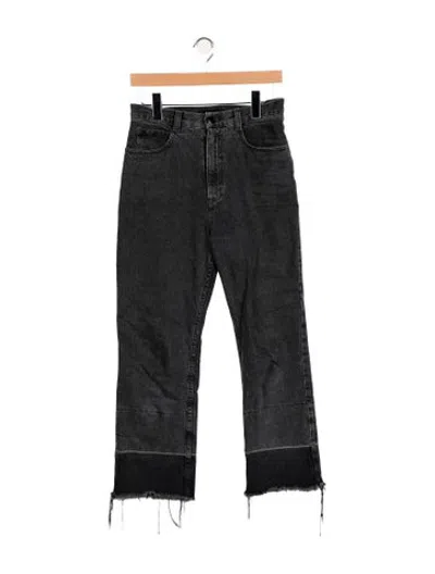 Pre-owned Rachel Comey High-rise Straight Leg Jeans In Grey