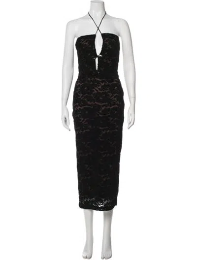Pre-owned Rachel Comey Lace Pattern Midi Length Dress In Black