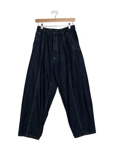 Pre-owned Rachel Comey Mid-rise Wide Leg Jeans In Blue