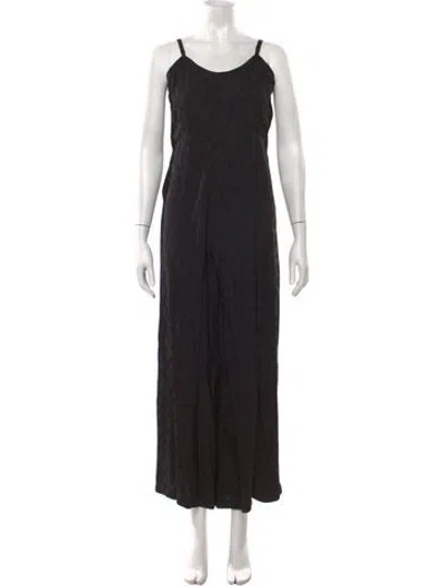 Pre-owned Rachel Comey Patterned Scoop Neck Jumpsuit In Black