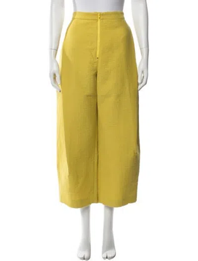 Pre-owned Rachel Comey Wide Leg Pants In Yellow