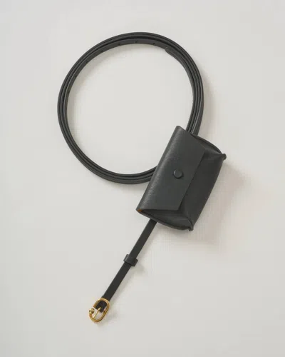 Rachel Comey Women's Double Wrap Hamcon Belt With Pouch In Black