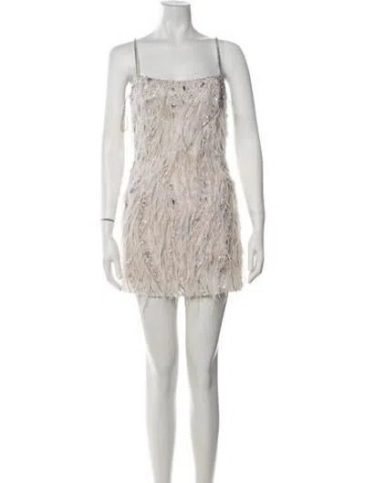 Pre-owned Rachel Gilbert Nylon Mini Dress In Neutrals