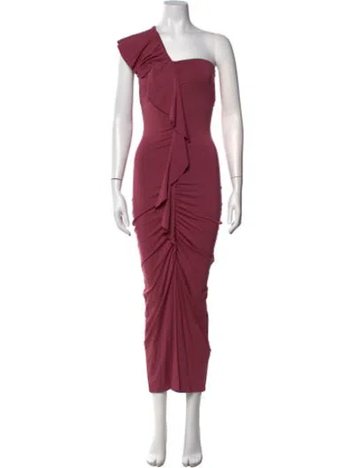Pre-owned Rachel Pally One-shoulder Midi Length Dress W/ Tags In Pink
