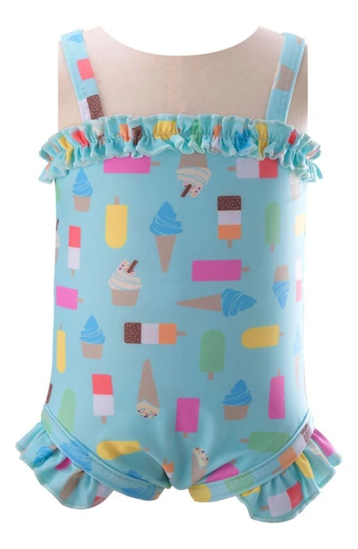 Rachel Riley Babies'  Kids' Ice Lolly Swimsuit In Aqua