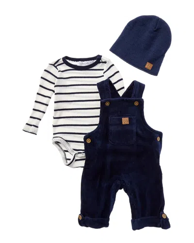 Rachel Zoe 3pc Corduroy Overall Set In Blue