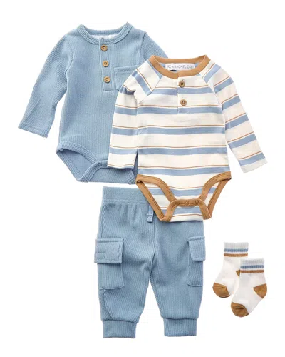 Rachel Zoe 4pc Bodysuit Set In Multi