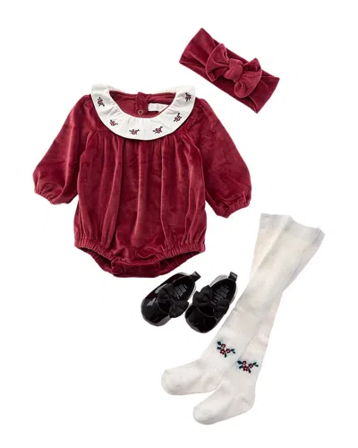Rachel Zoe 4pc Bubble Romper Set In Multi