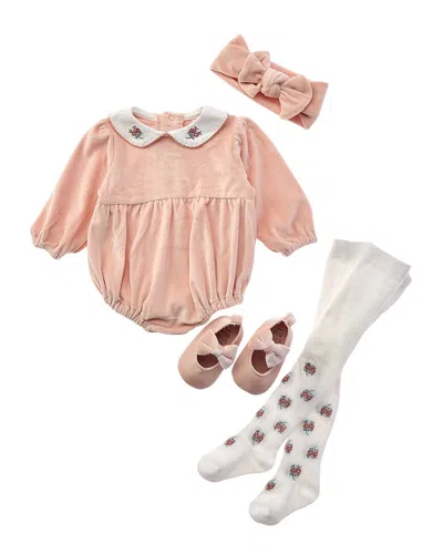 Rachel Zoe 4pc Bubble Romper Set In Multi