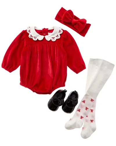 Rachel Zoe 4pc Bubble Romper Set In Multi