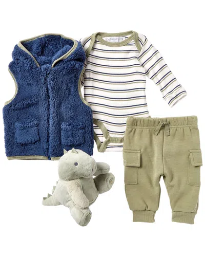 Rachel Zoe 4pc Sherpa Vest Set In Multi